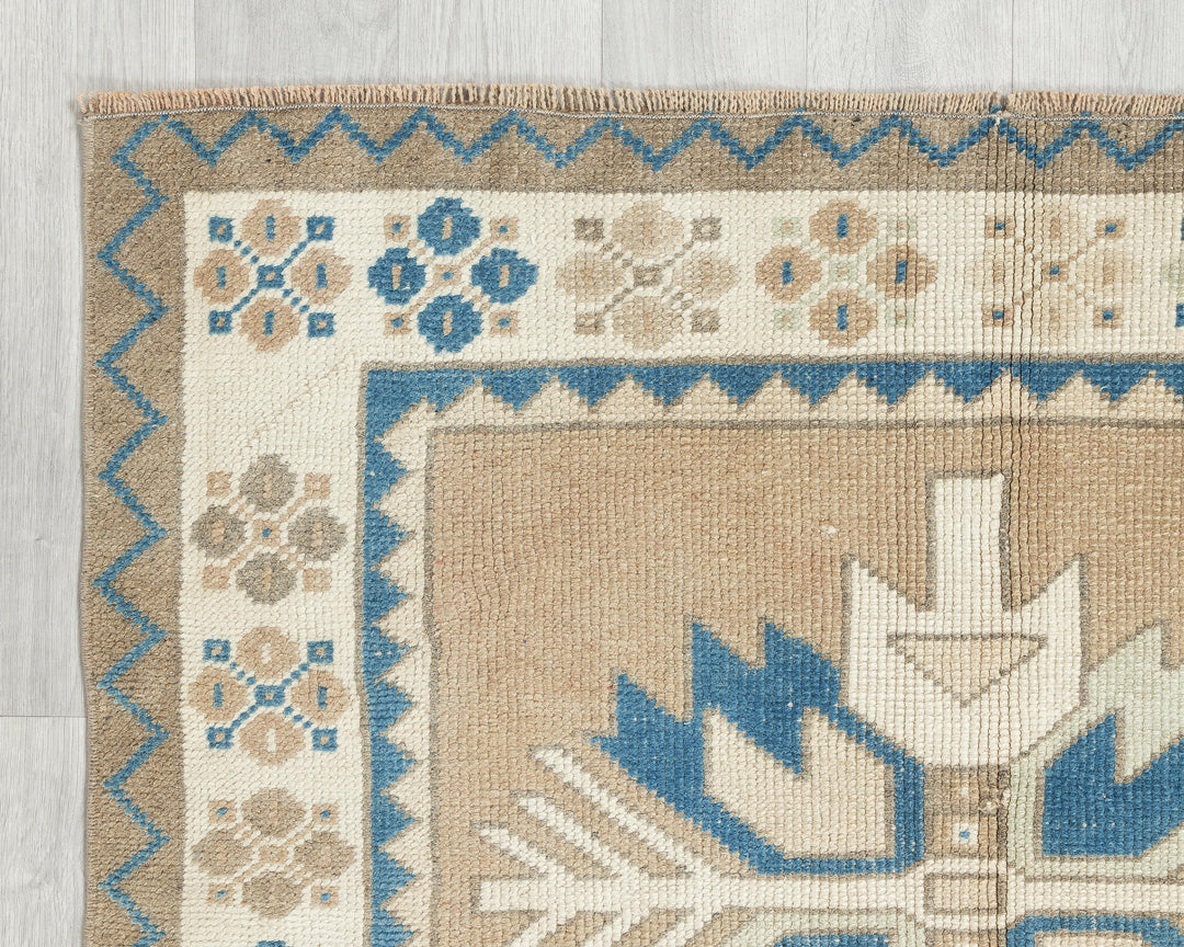 Faded Oushak Rug 3' 7" x 4' 10" | No. VR22703