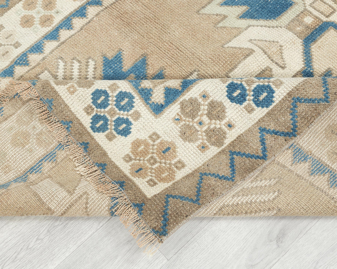 Faded Oushak Rug 3' 7" x 4' 10" | No. VR22703