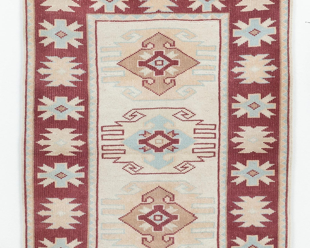 Faded Oushak Rug 2' 10" x 3' 8" | No. VR55579