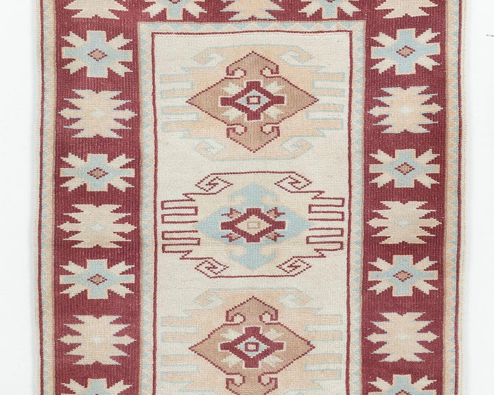 Faded Oushak Rug 2' 10" x 3' 8" | No. VR55579