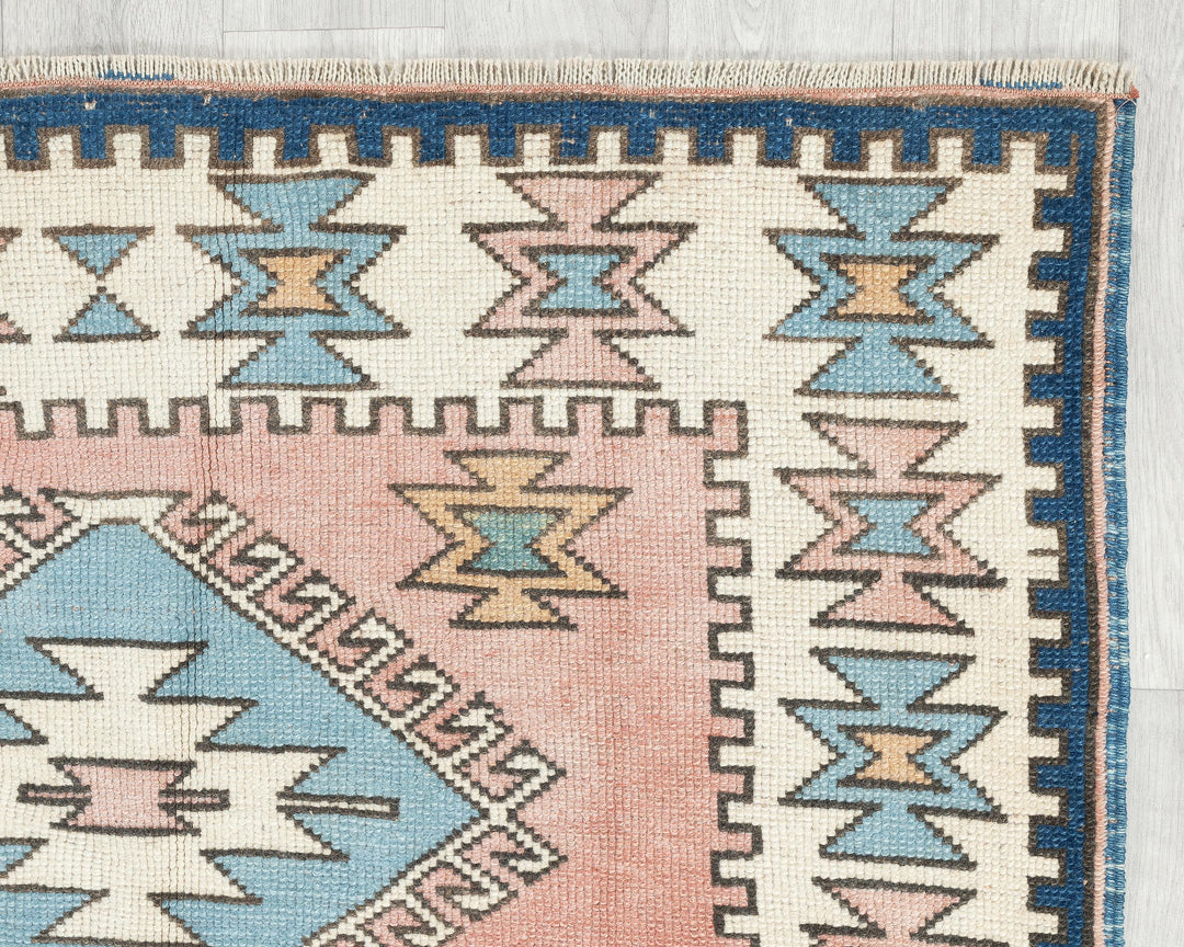 Faded Oushak Rug 3' 7" x 5' 7" | No. VR12873