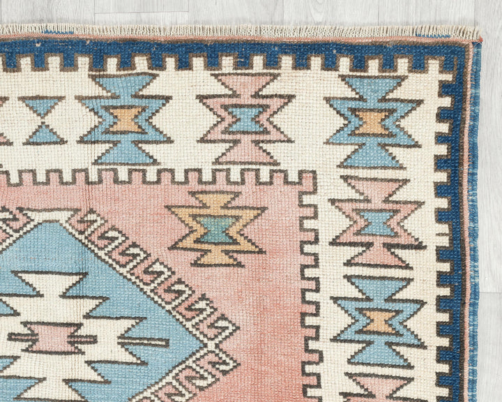 Faded Oushak Rug 3' 7" x 5' 7" | No. VR12873