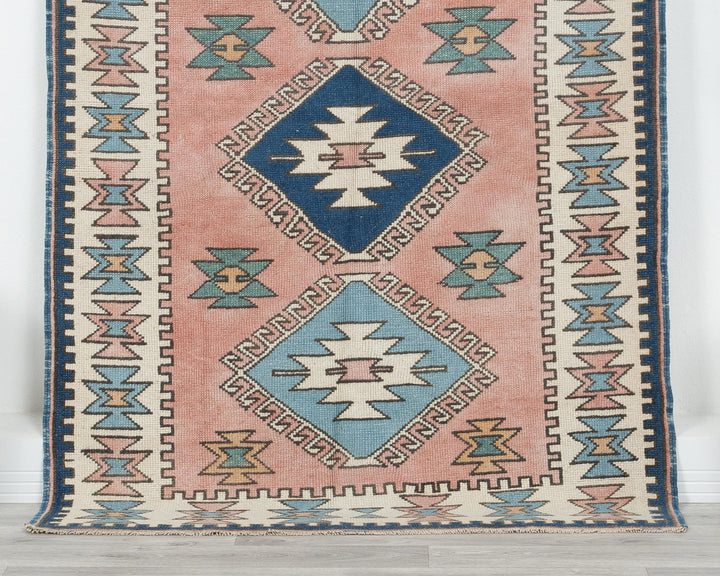 Faded Oushak Rug 3' 7" x 5' 7" | No. VR12873