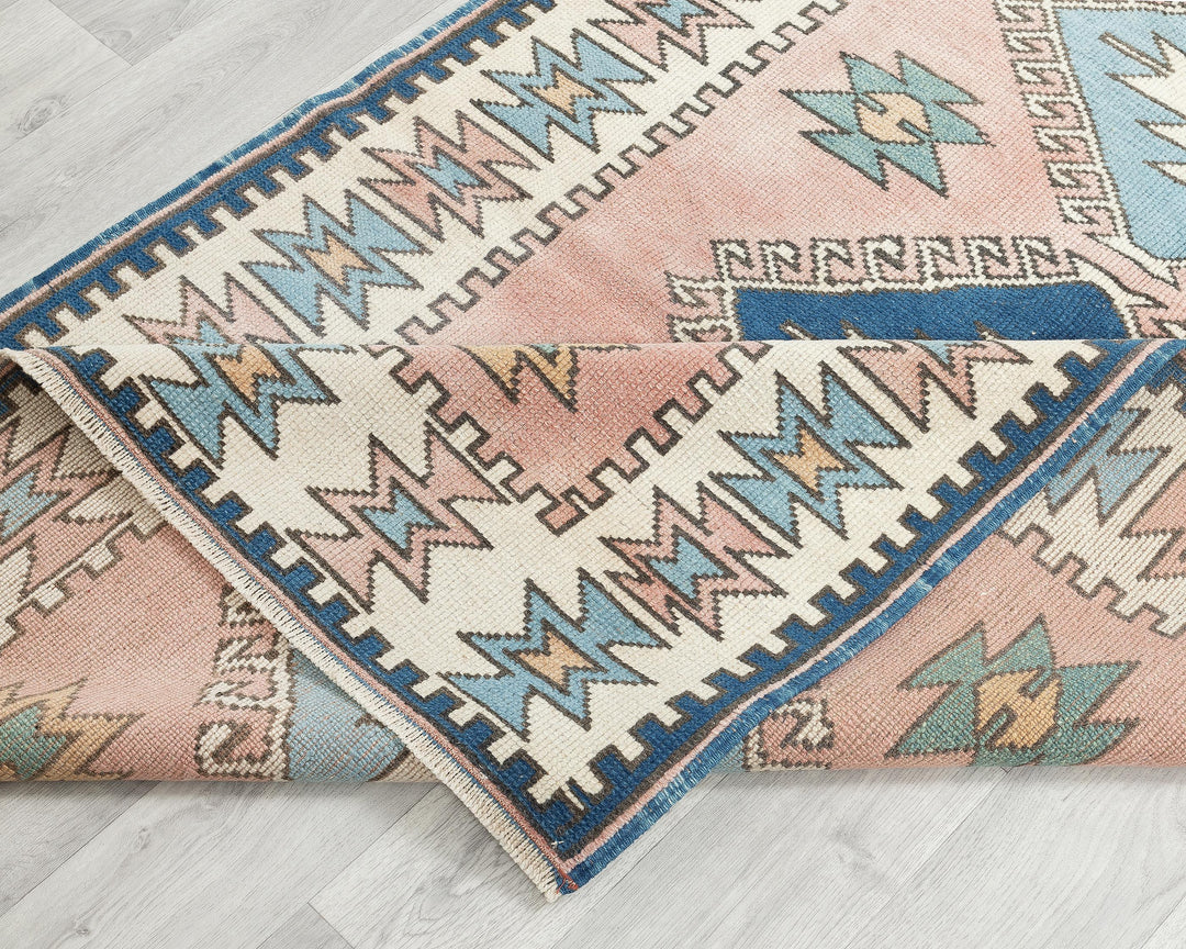 Faded Oushak Rug 3' 7" x 5' 7" | No. VR12873