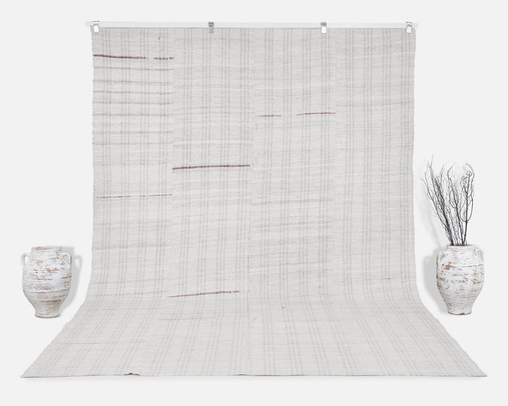 Gray Kilim Rug 7' 9" x 11' 3" | No. VR19473