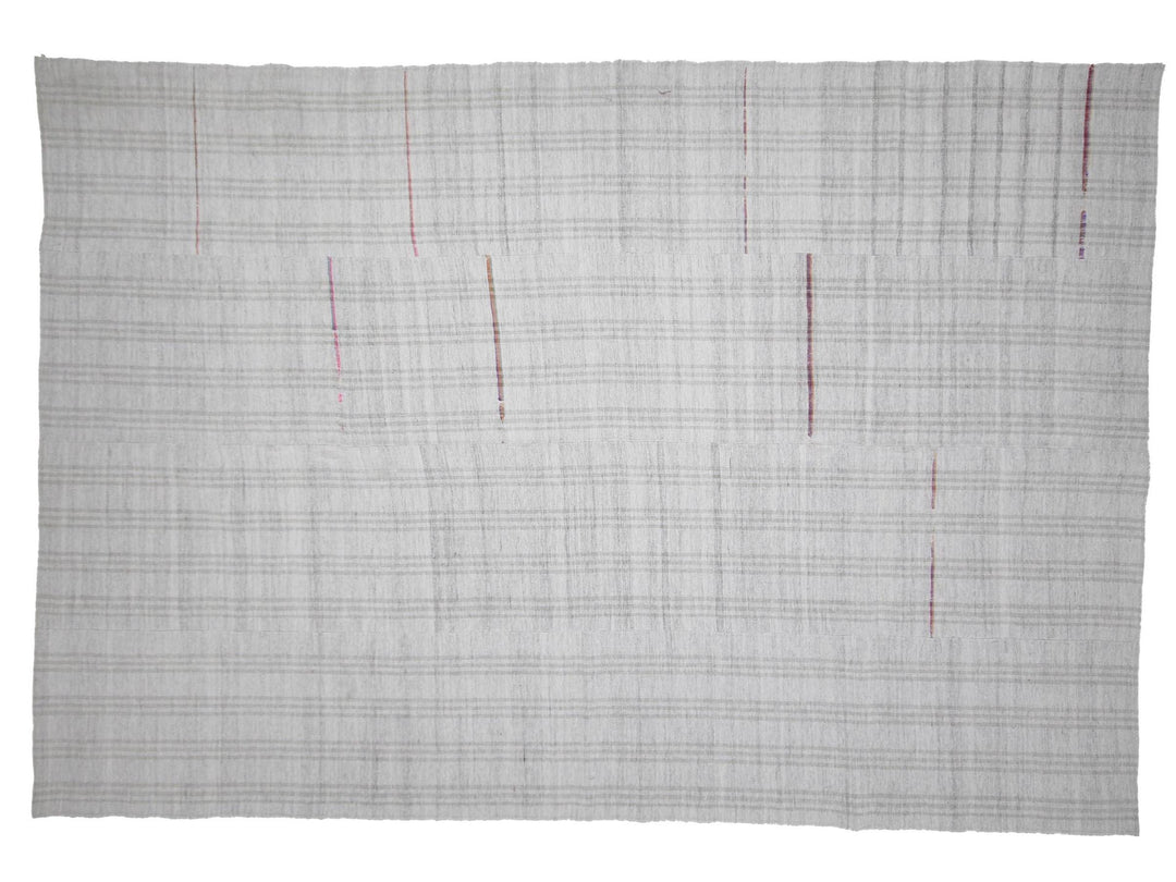 Gray Kilim Rug 7' 9" x 11' 3" | No. VR19473