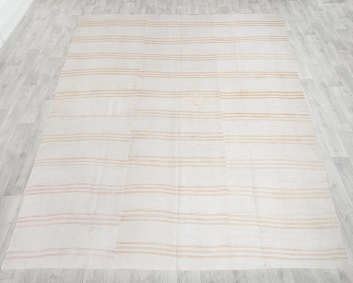 White Kilim Rug 10' 5" x 11' 4" | No. VR38319