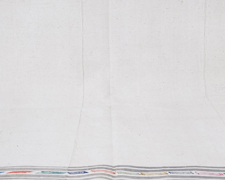 White Kilim Rug 4' 8" x 9' 8" | No. VR37041