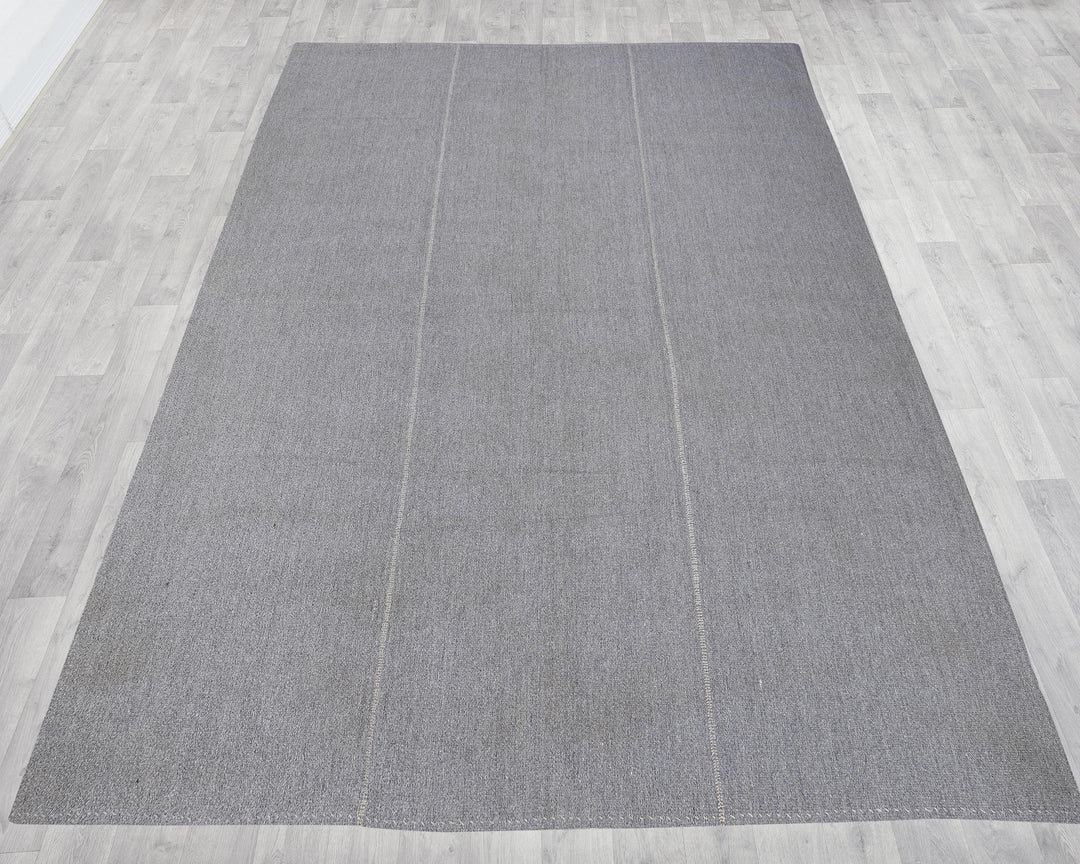 Gray Kilim Rug 9' 10" x 11' 7" | No. VR55861