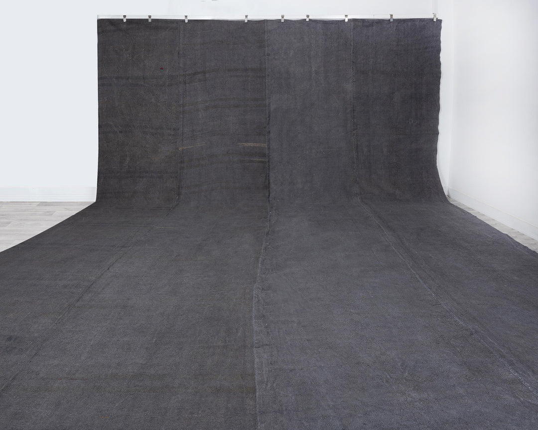 Gray Kilim Rug 14' 8" x 16' 9" | No. VR27975