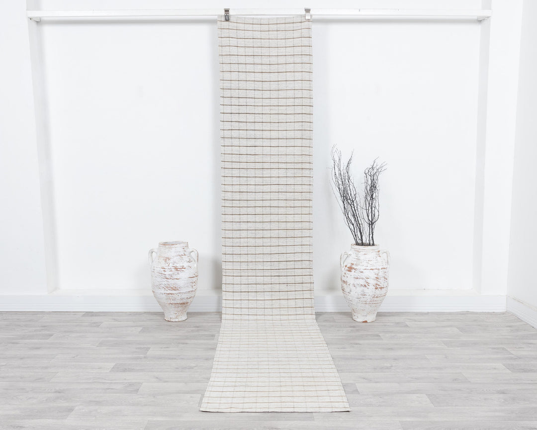 White Runner Rug 2' x 11' 2" | No. VR19752