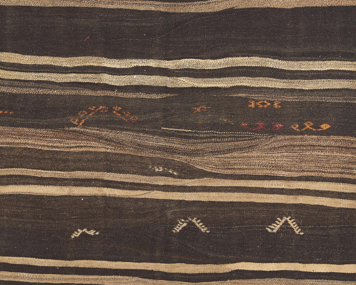 Brown Kilim Rug 9' 2" x 5' 5" | No. VR99259