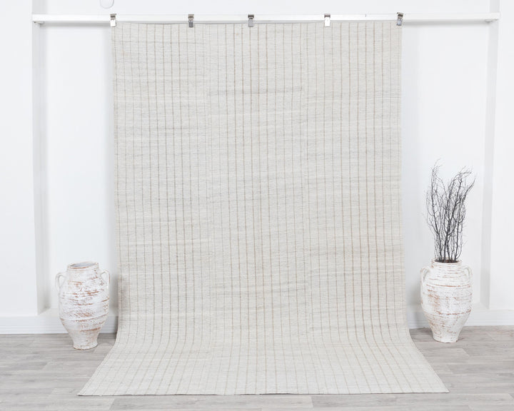 Gray Kilim Rug 6' 3" x 9' 3" | No. VR51497