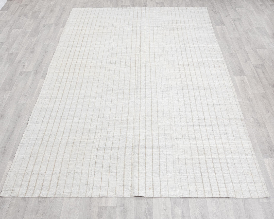 Gray Kilim Rug 6' 3" x 9' 3" | No. VR51497