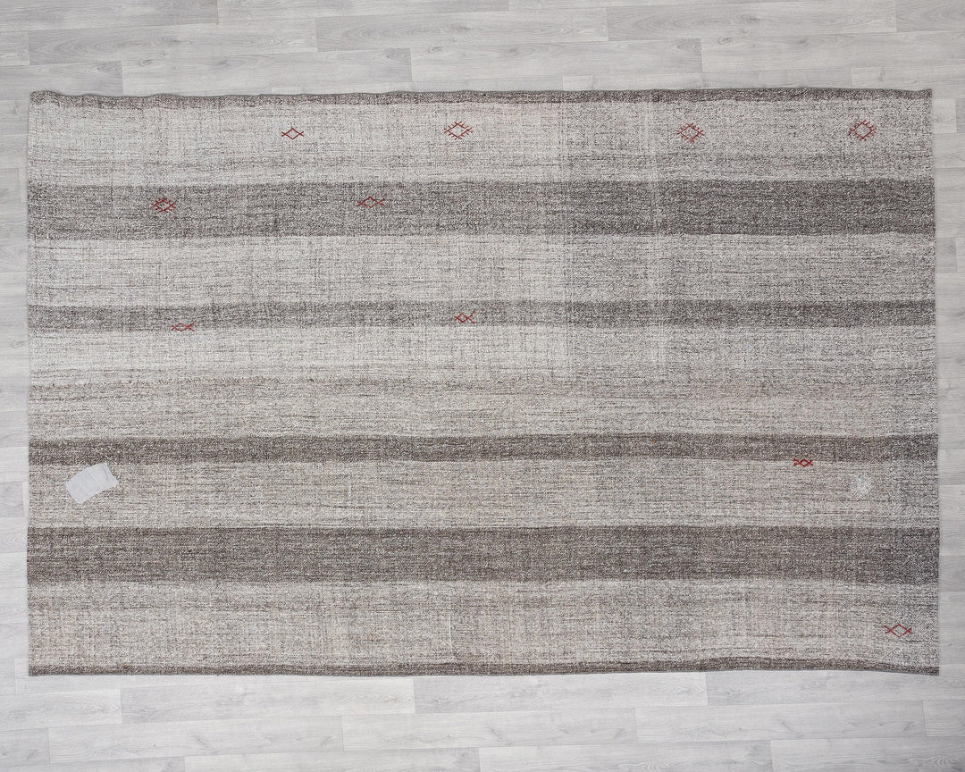Gray Kilim Rug 9' x 10' 2" | No. VR32943