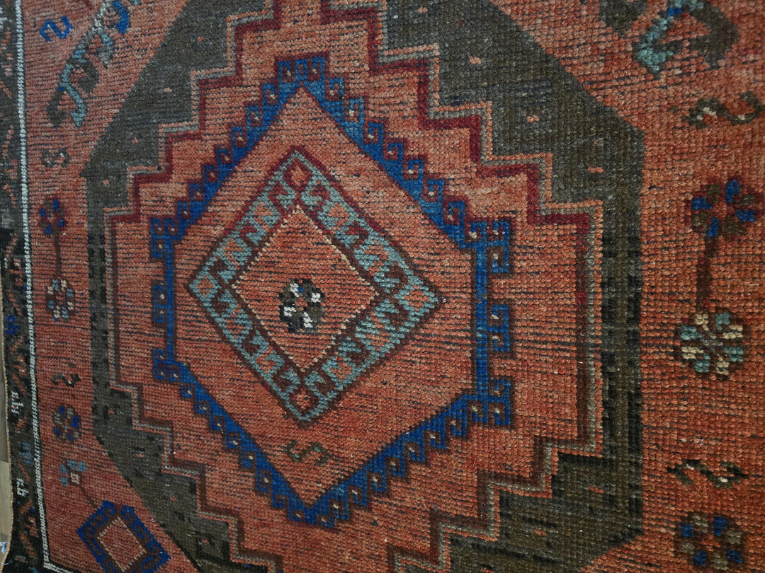 Beige Turkish Runner Rug 4' x 10' 5" Hand-Knotted view