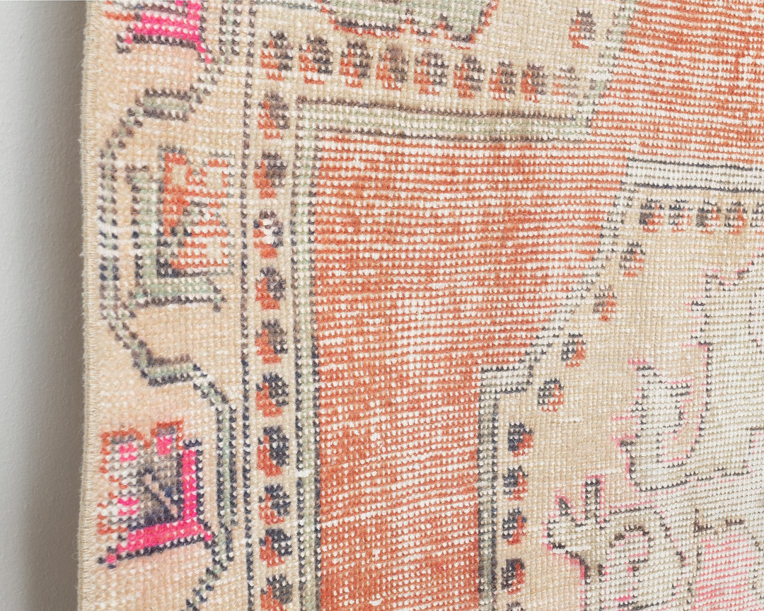 Beige Oushak Rug 4' 3" x 7' 9" | No. VR37450