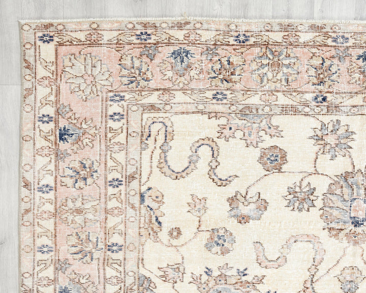 Neutral Oushak Rug 6' 11" x 10' 4" | No. VR59882
