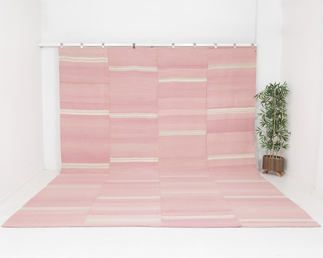 Pink Kilim Rug 10' 6" x 13' 1" | No. VR73543