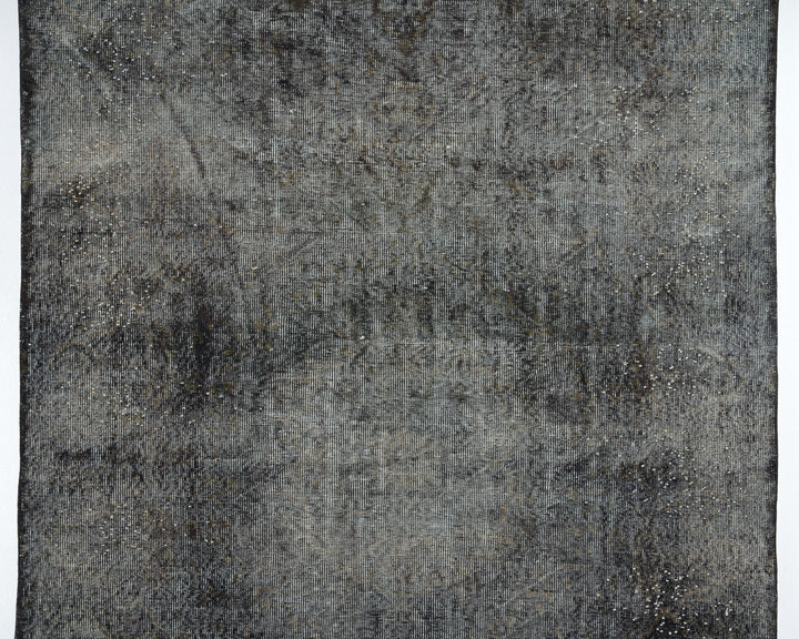 Black Oushak Rug 5' 7" x 9' | No. VR11726
