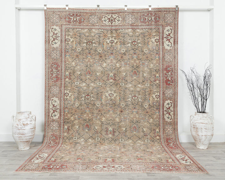 Faded Oushak Rug 6' 9" x 10' 1" | No. VR63622