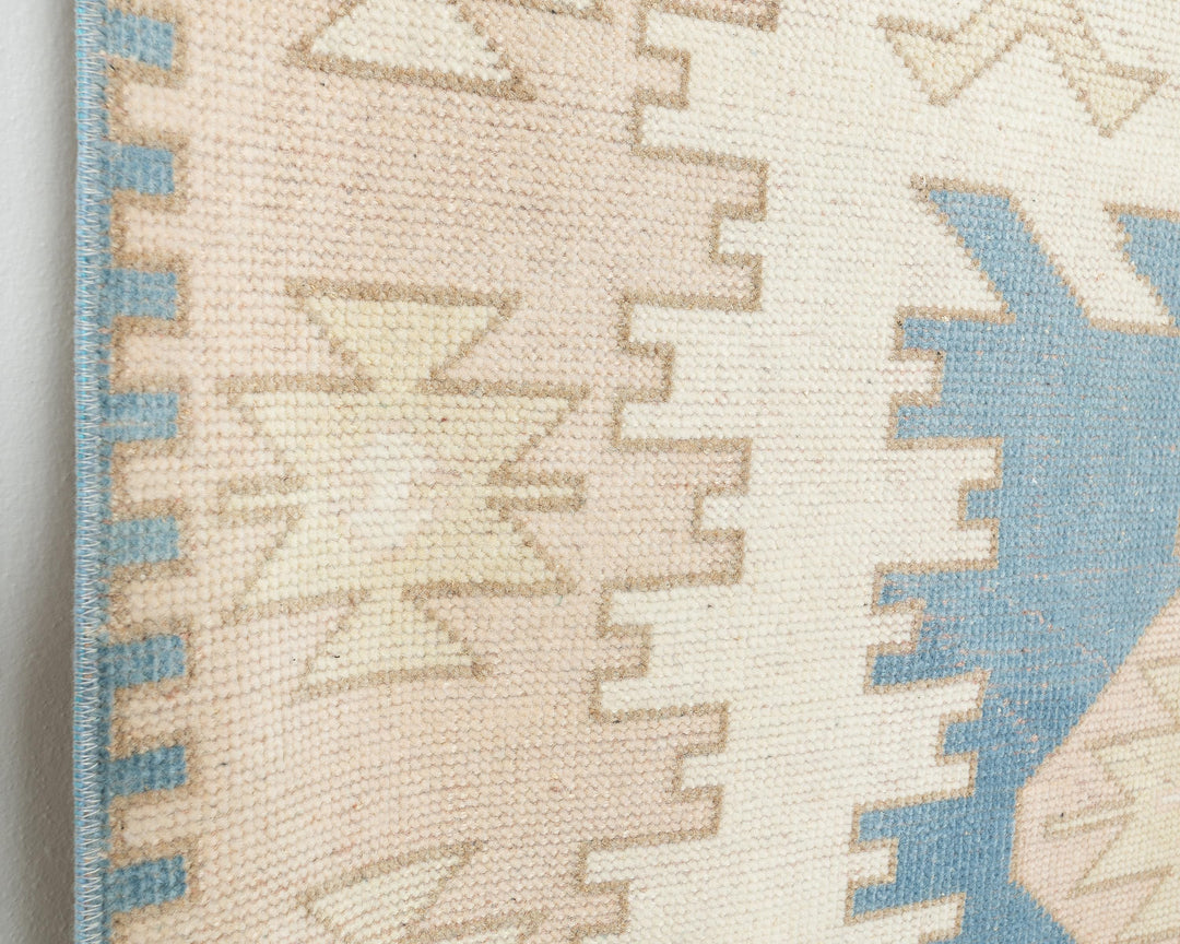 Blue Oushak Rug 3' 11" x 7' 1" | No. VR92934