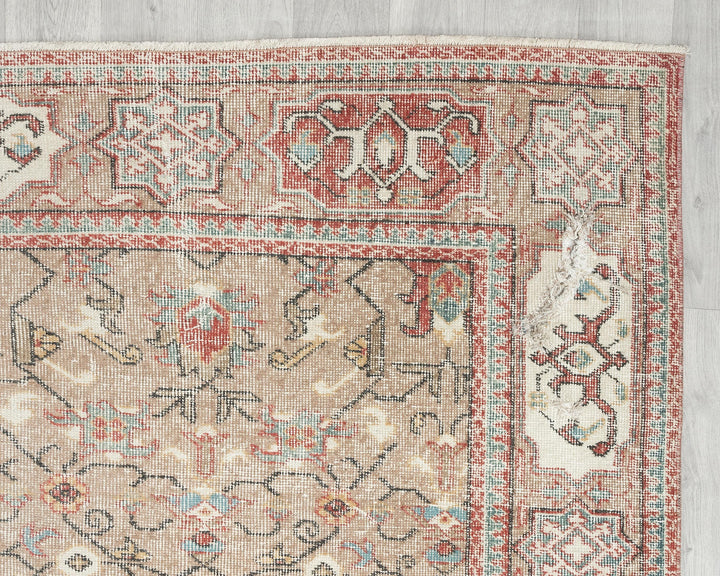 Faded Oushak Rug 6' 9" x 10' 1" | No. VR63622