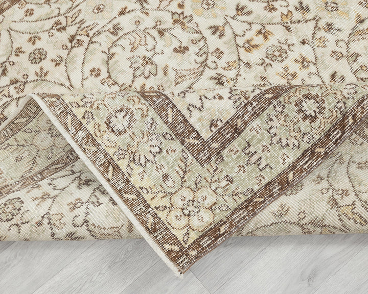 Faded Oushak Rug 5' 7" x 9' 1" | No. VR89957