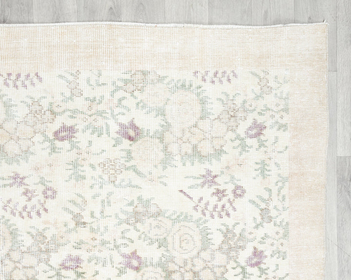 Neutral Oushak Rug 6' 2" x 9' 6" | No. VR15867