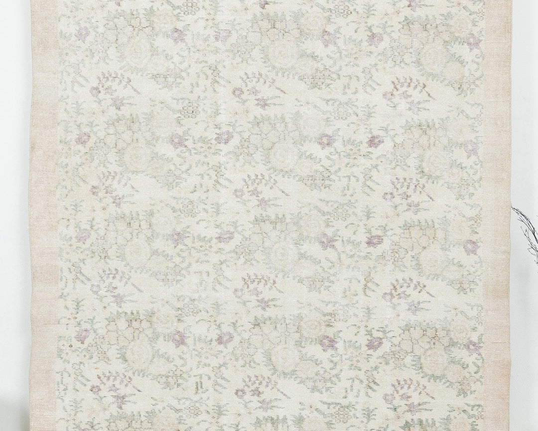 Neutral Oushak Rug 6' 2" x 9' 6" | No. VR15867