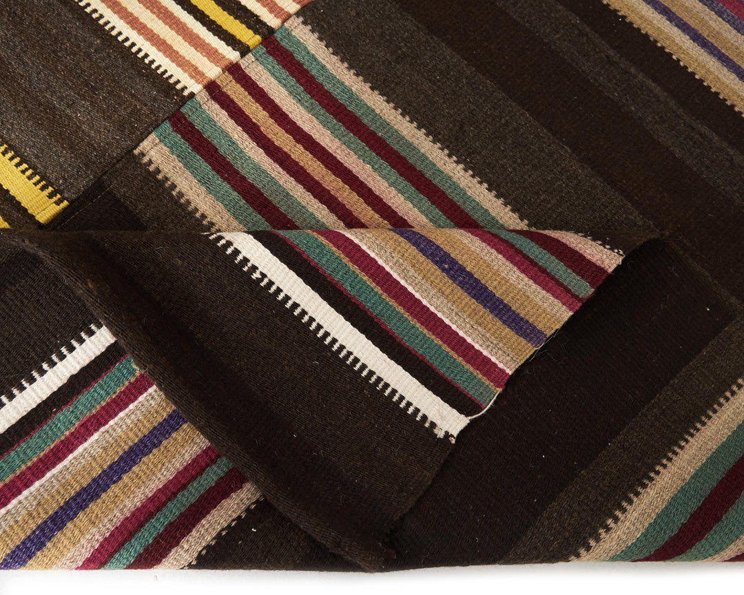 Brown Kilim Rug 6' 5" x 10' 6" | No. VR24987