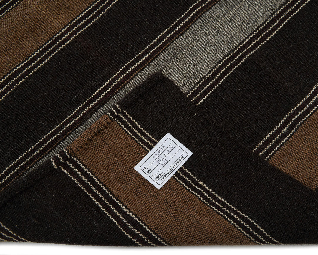 Brown Kilim Rug 5' x 6' 11" | No. VR89788
