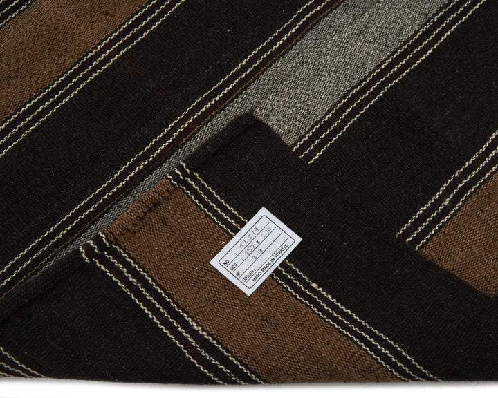 Brown Kilim Rug 5' x 6' 11" | No. VR89788