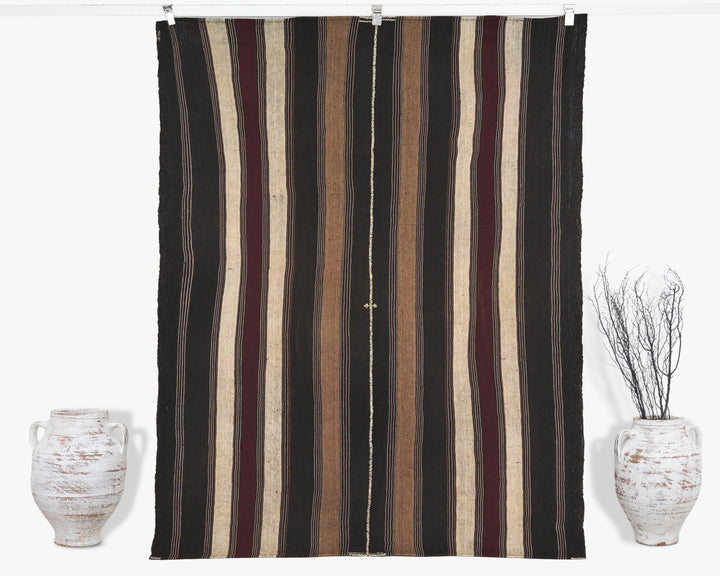 Brown Kilim Rug 4' 10" x 6' 8" | No. VR99875