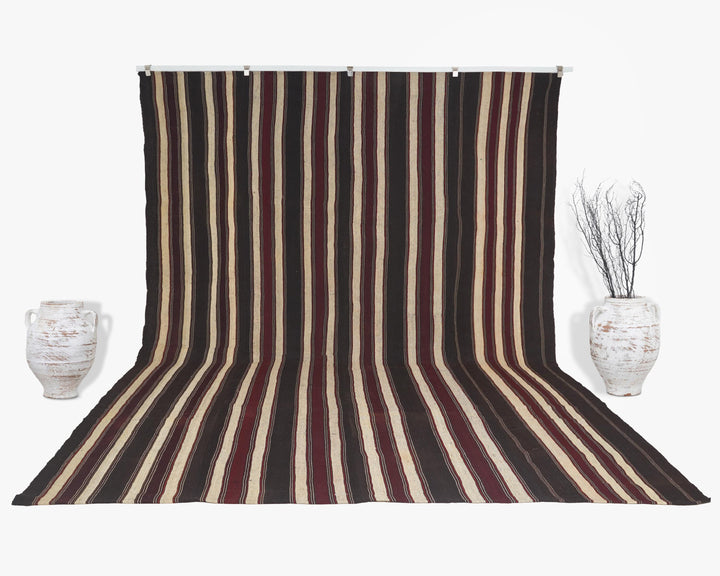 Brown Kilim Rug 9' 1" x 13' | No. VR84921