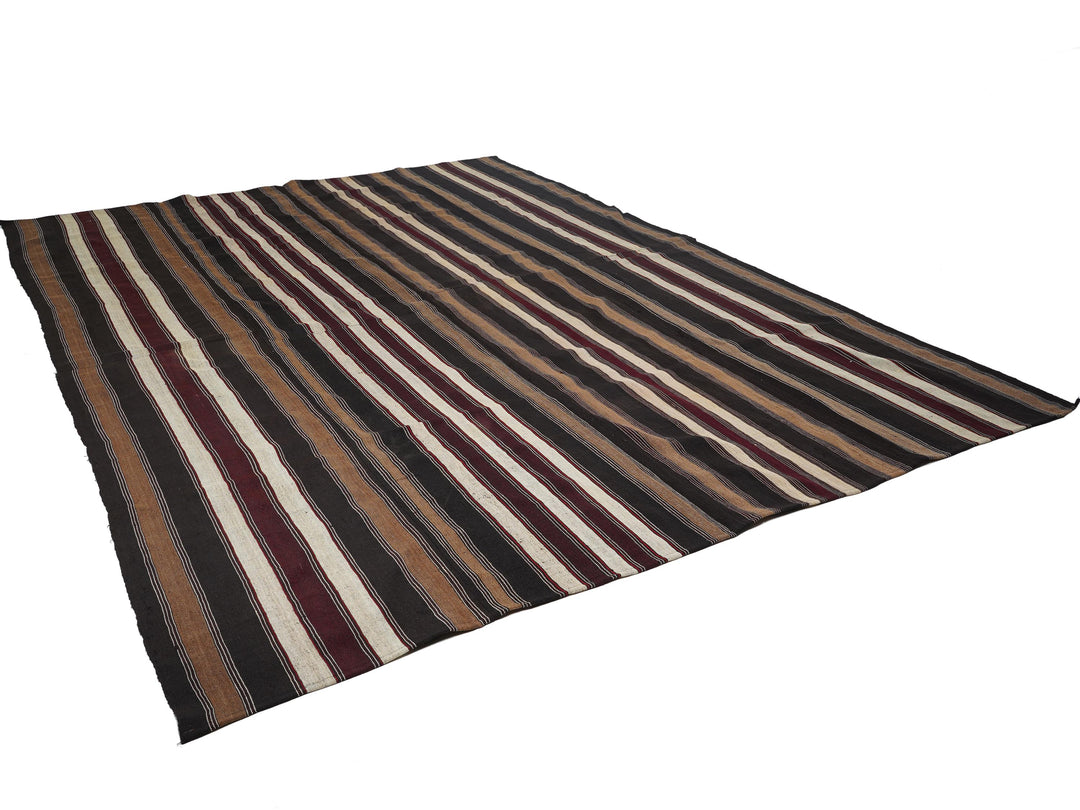 Brown Kilim Rug 9' 6" x 12' 10" | No. VR56809