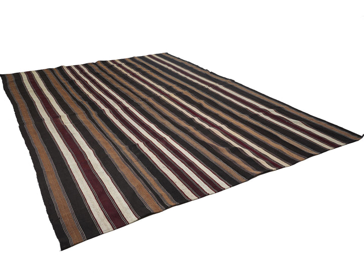 Brown Kilim Rug 9' 6" x 12' 10" | No. VR56809