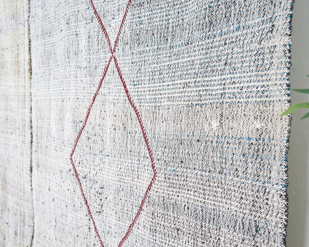 Gray Kilim Rug 7' 5" x 8' 5" | No. VR14060
