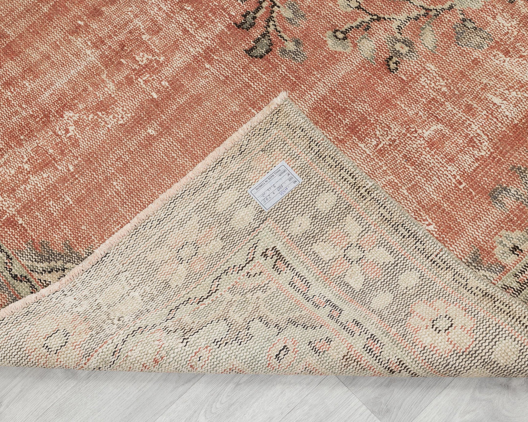 Faded Oushak Rug 6' 3" x 9' | No. VR30777