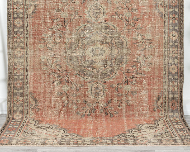 Faded Oushak Rug 6' 3" x 9' | No. VR30777