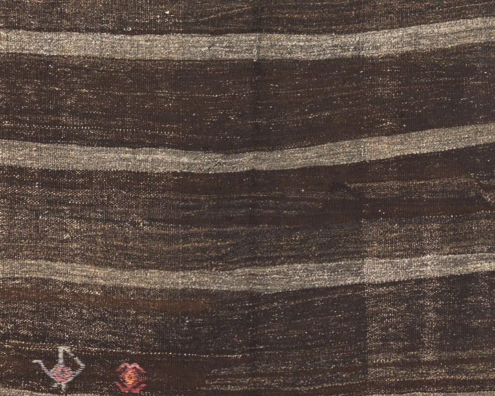 Brown Kilim Rug 4' 1" x 8' 1" | No. VR76864