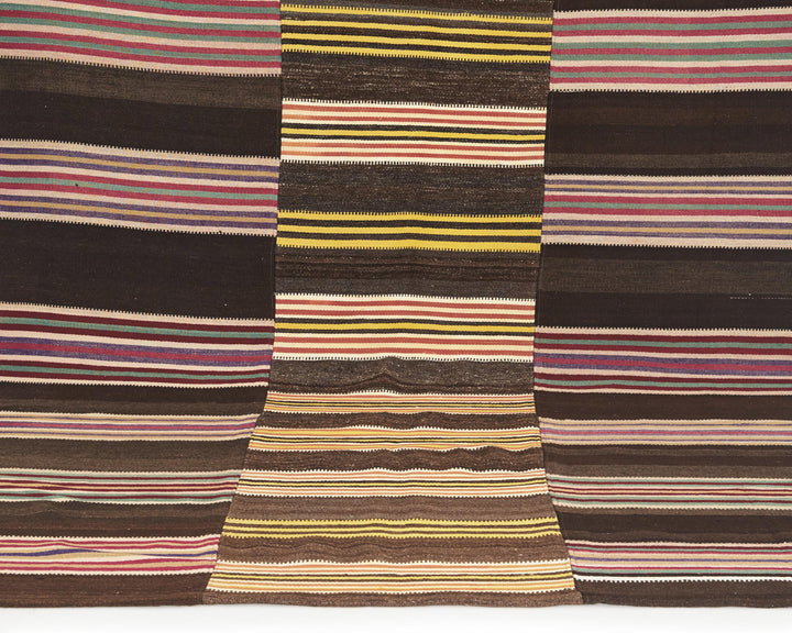 Brown Kilim Rug 6' 5" x 10' 6" | No. VR24987