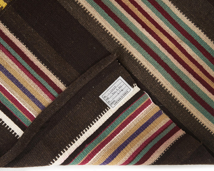 Brown Kilim Rug 6' 5" x 10' 6" | No. VR24987