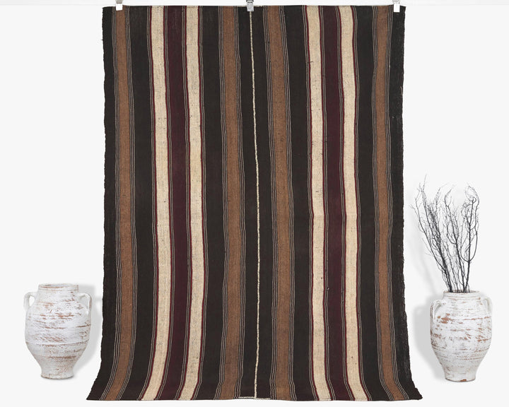 Brown Kilim Rug 5' 1" x 7' 5" | No. VR76769