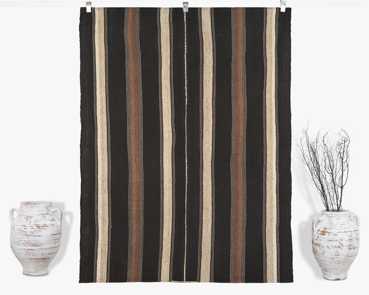 Brown Kilim Rug 5' x 6' 10" | No. VR79327