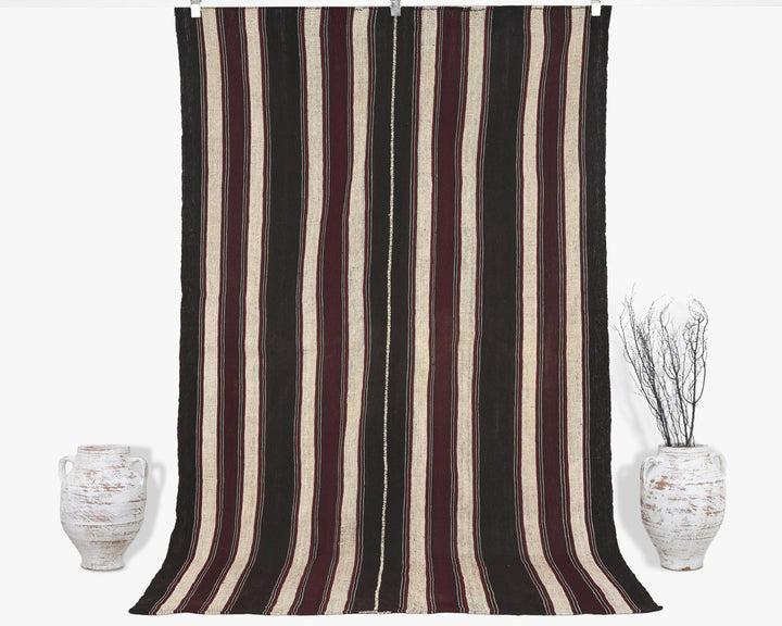 Brown Kilim Rug 5' 1" x 8' | No. VR80665