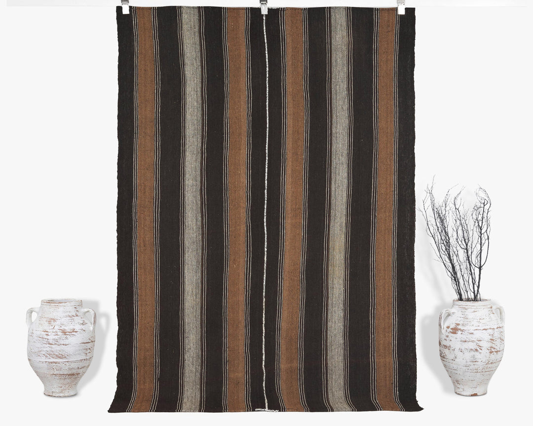 Brown Kilim Rug 5' x 6' 11" | No. VR89788