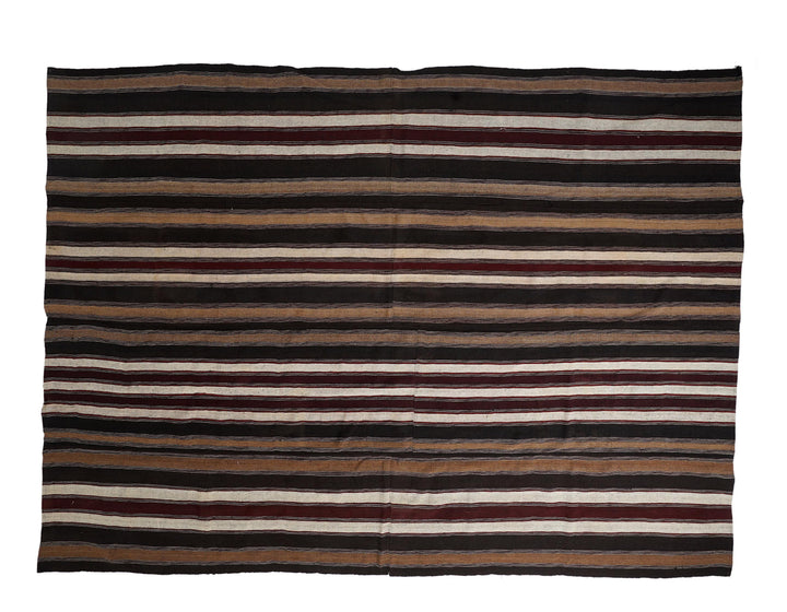 Brown Kilim Rug 9' 6" x 12' 10" | No. VR56809