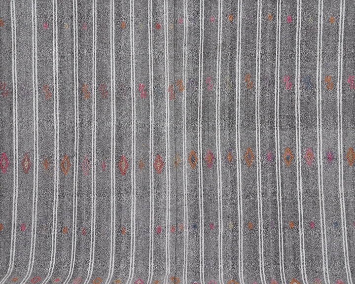 Gray Kilim Rug 6' 7" x 9' 8" | No. VR90180