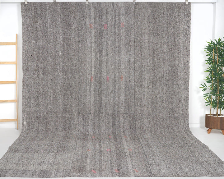 Gray Kilim Rug 11' 4" x 8' 4" | No. VR42344